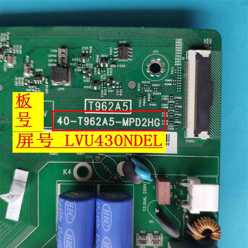 原装TCL 43D6 43V2 主板40-T96w2A5-MPD2HG屏LVU430NDEL AD9W07 C