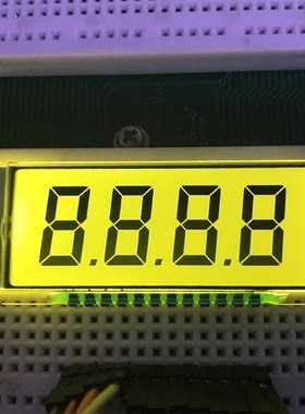 TN段码液晶屏4位段式LCD屏宽温液晶数码管QYT2977可用HT1621驱动