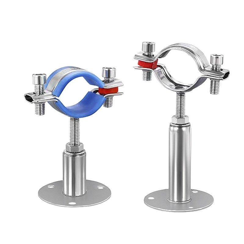 304不锈钢管卡固定管支架可调节管夹管道卡箍卡扣抱箍ppr水管夹子