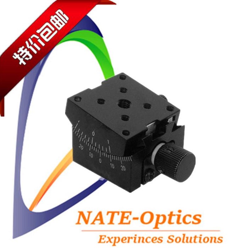 NT06GM30精密光学手动角位台/俯仰台/蜗杆小型角度工作台/位移台