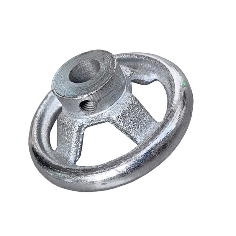 手轮圆形铸铁手轮转动手柄机床手轮波纹手摇手轮3寸-20寸带顶丝孔