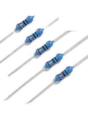 1/4W精密电阻0.1%千分之一100R/250R/500R/1K/2K/10K/30K/100K/1M