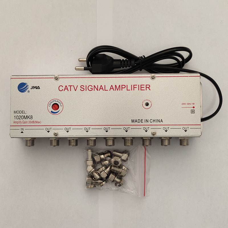 一进三出家用有线电视讯号放大器闭路分配器增强器模拟数字扩大U