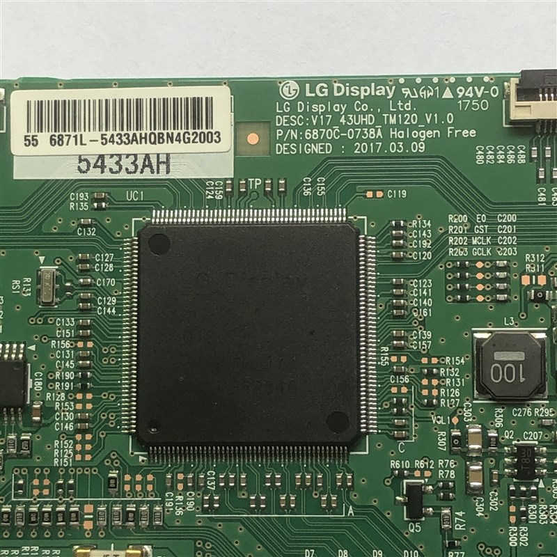 原装 技改断Y  LG V17 43UHD 6870C-0738A 逻辑板 V43/49/55寸