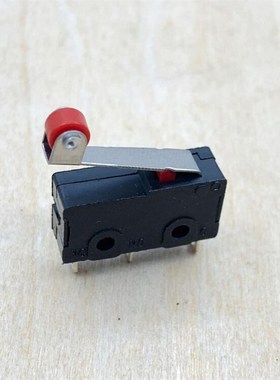 5个 黑色行程开关 带转轮滚轮三3脚 5A 125V250V触点按键微动开关