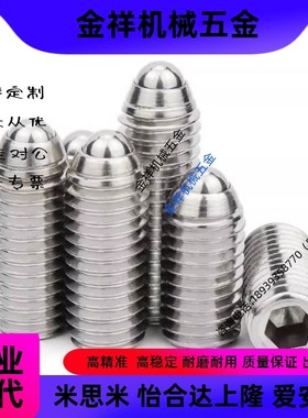 不锈钢加长型轻载型球头柱塞 BSML3/4/5/6/8/10/12 BMSL系列