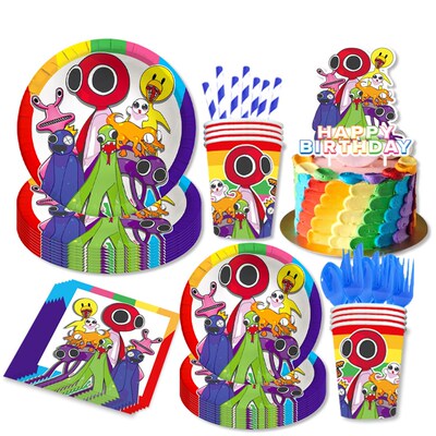 Game Rainbow Friends Birthday Party Decoration Balloon Table