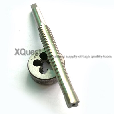 2PCS HSS Right hand Trapezoidal thread tap and Die set Tr8 T