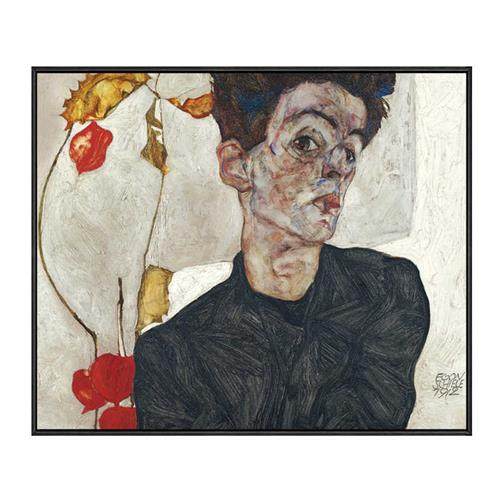 埃贡席勒油画无框画抽象装饰画挂画壁画客厅欧式画人像画书房饭厅