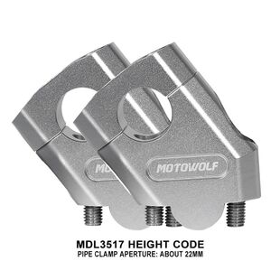 TRK502 Handlebar Heightening Riser Bar Clamp Mount For Benel