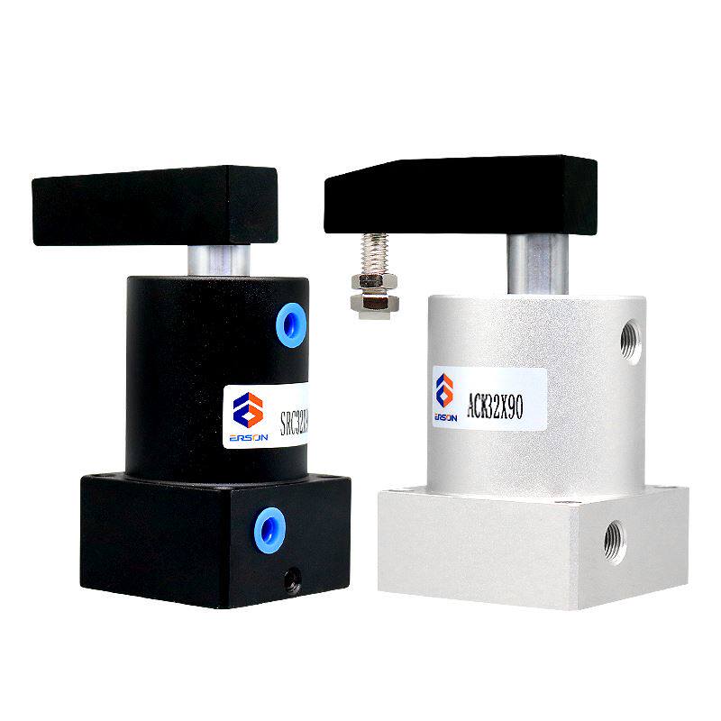 。气动小型90度ACK旋转转角下压夹紧气缸SRC25/2/40/50/6X90-R/L
