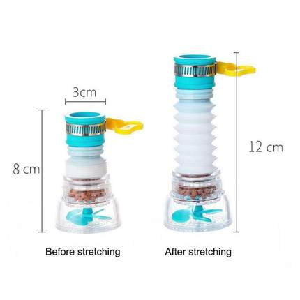 1pc Booster Shower Water Filter Tap Head 360Rotating Fauce