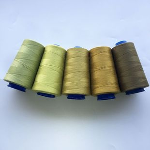 军绿色402聚酯纤维缝纫机线抹茶绿手缝衣线橄榄色宝塔线墨绿色针