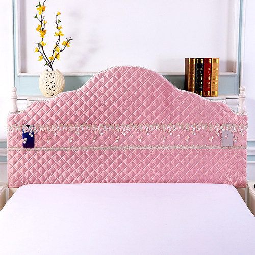 床头套罩弹力全包简约现代老式弧形布艺防尘套半圆欧式定制不规则