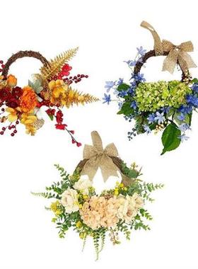 Doors Hanging Wreath Decoration Artificial Gifts Loop Decor