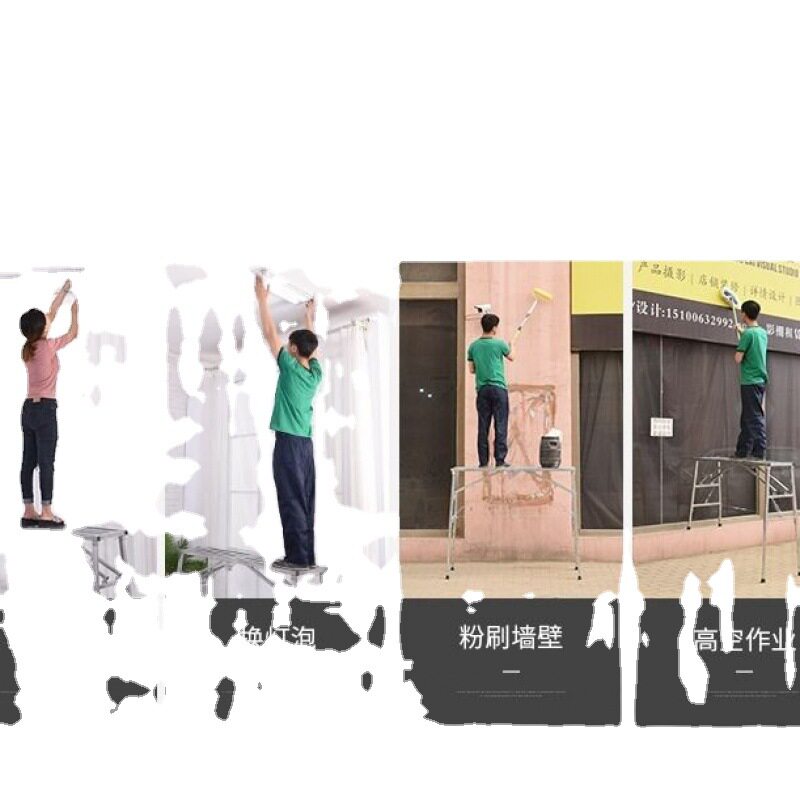 脚手架加厚折叠多功能装修便携马凳移动刮腻子升降工程梯子凳子