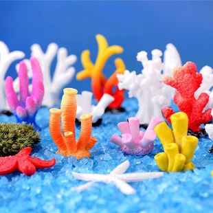 Colorful Aquarium Decoration Coral Fish Resin