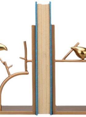 创意书夹办公室书立书靠客厅装饰摆件书房桌面书挡板简约现代轻奢