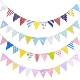 New pirate boat anchor triangular flag colorful flag hangin