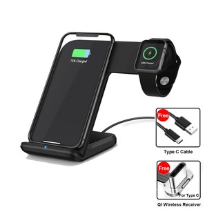 Charging Stand Holder Black Dock Fast Station for Wireless