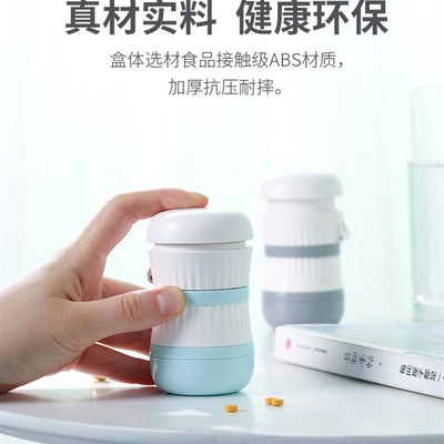 新品日本切药器一分二可三分之一多功能药片分割器随身药盒便携收