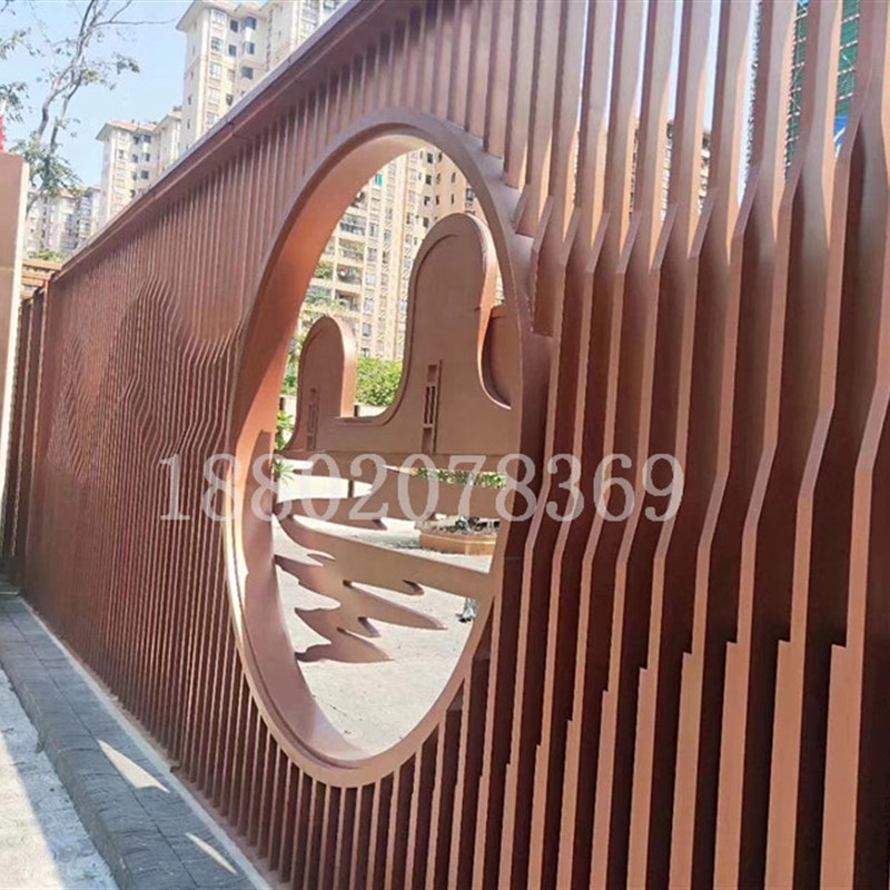 新品造形隔断铝合金木纹方管幕墙C铝方通装饰铝板型材铝条天花吊