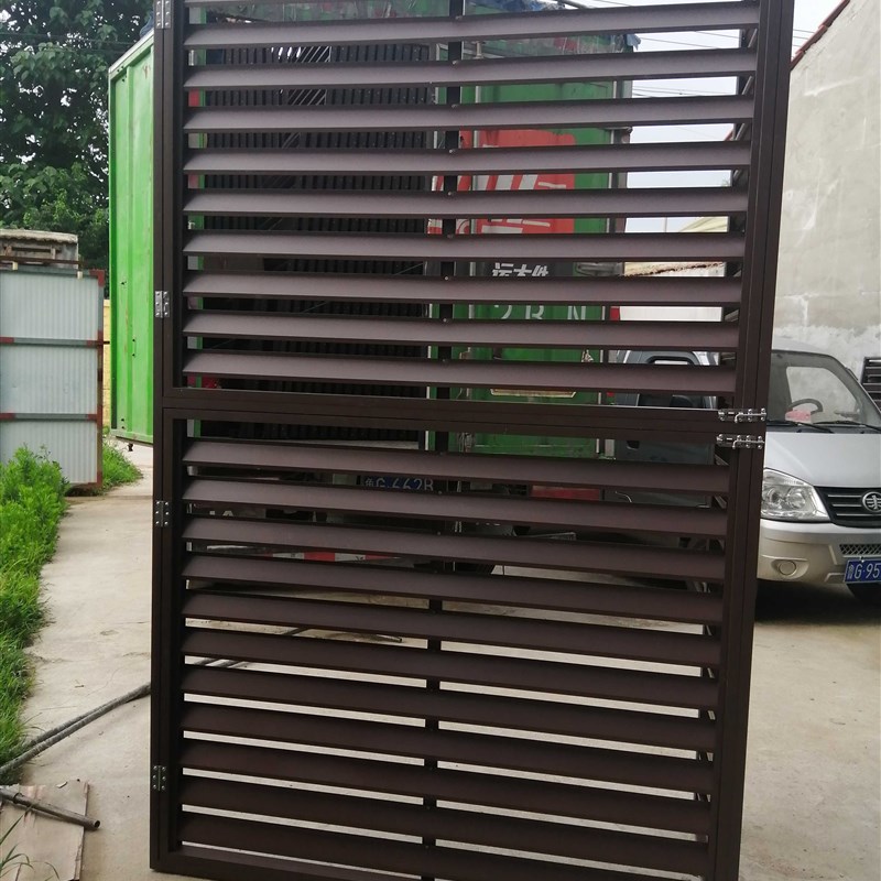 锌品铝合金百叶窗户外通风口格栅外墙装饰K防雨新钢百叶空外调机