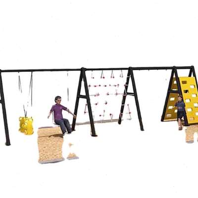 儿童荡秋千滑梯户外幼儿园大型荡桥秋千架室外成人家用秋千架攀爬