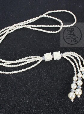 。Fashion accessories clavicle chain multi-layer pearl neckl