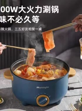 一人火锅专用小锅电煮锅多功能家用一体学生宿舍煮面小电锅电炒菜