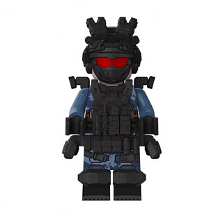 积木小人三角洲行动新品干员深蓝人仔威龙拼装模型积木玩具