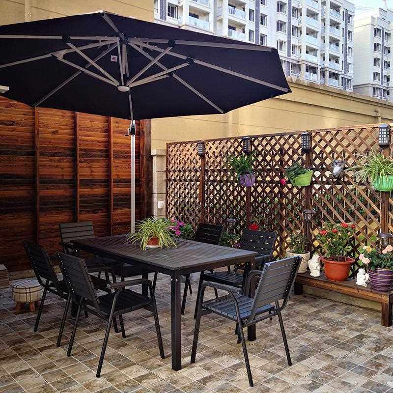 新款直销户外塑木桌椅 庭院铝架室外休闲餐桌花园阳台露天咖啡厅,商业/办公家具,商用藤编家具,淘宝优惠券,粉丝福利购,淘宝优惠卷