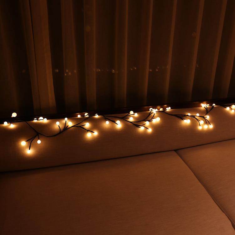 新款直销led24V低压灯串树枝造型灯户外防水黑色藤条圆球彩灯海外,节庆用品/礼品,装饰灯,淘宝优惠券,粉丝福利购,淘宝优惠卷