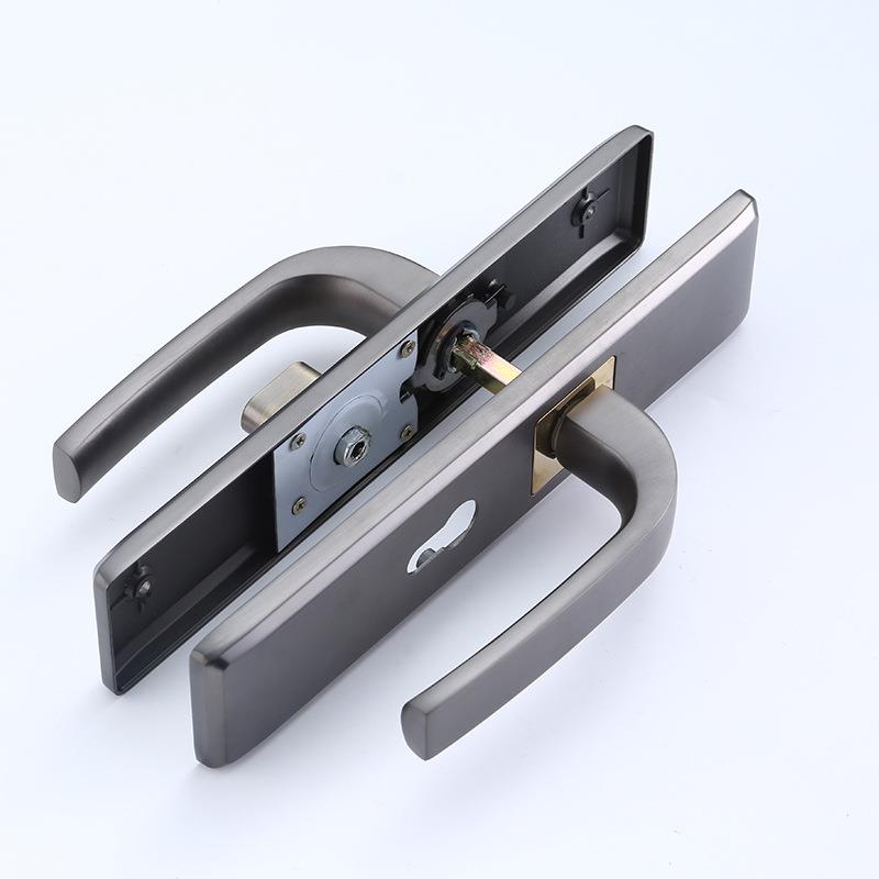 直销新款简约中式室内门锁具执手锁通用型木门家用卧室房间门静音