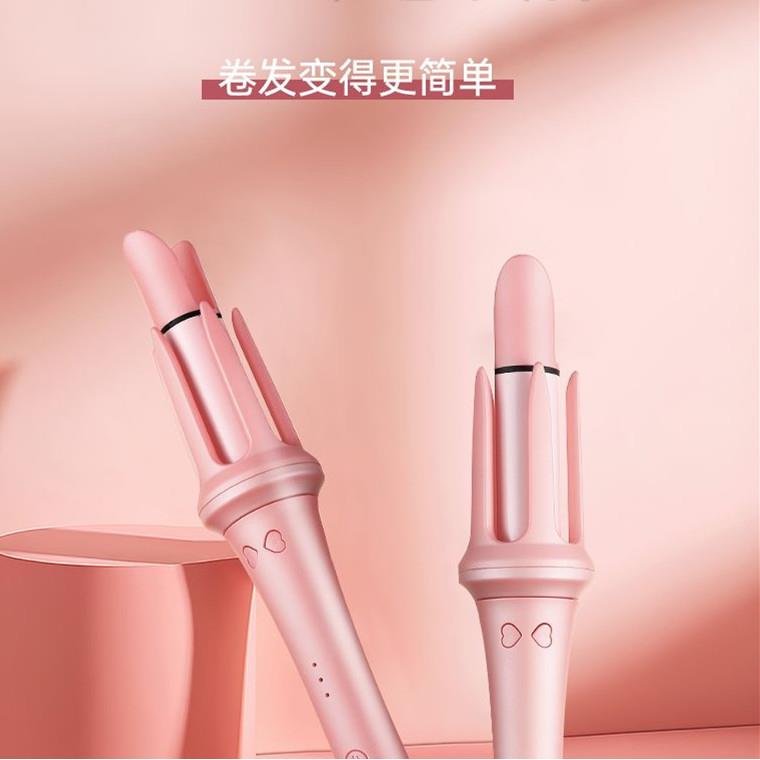 新款直销跨境新品卷发棒水波纹波浪可爱夹板短发卷棒器可爱小巧卷