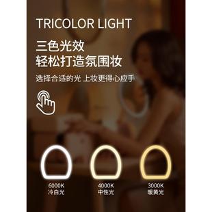 智能led化妆镜带灯家用卧室梳妆台大镜子轻奢高级台式 直销新款 桌