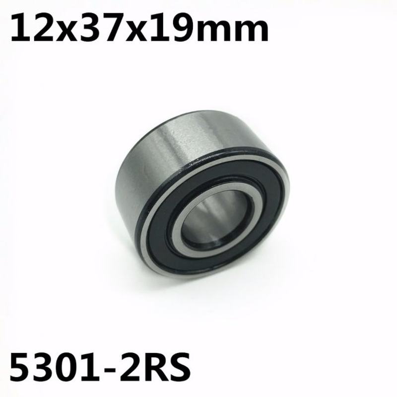 极速5301-2RS 12x37x19 mm 1Pcs Double row angular contact bea