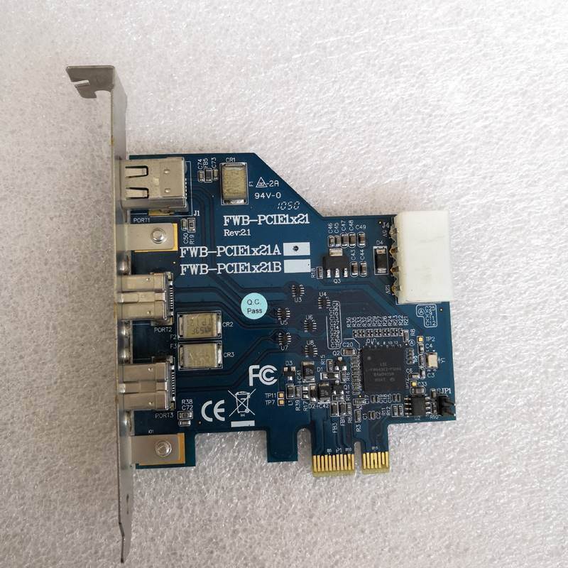 采集卡台湾PCIE1X21FWB-IOI1394B实拍拆机包好议价
