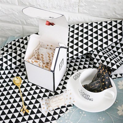 20Sets Paper Gift Box White House Shape Gift Package Cooky C