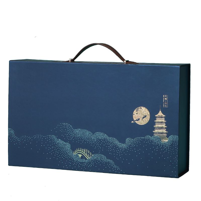 大月饼加红酒茶叶礼盒空盒宫廷月饼包装盒国风中秋送礼手提盒点心