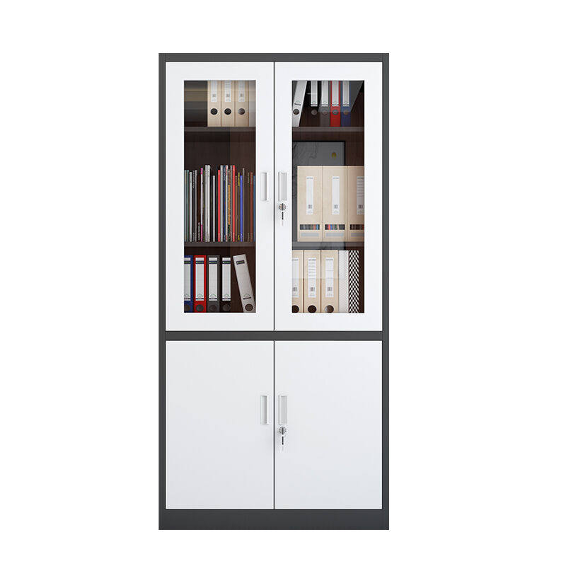 文件柜铁皮柜钢制矮柜凭证资料柜带锁柜子储物铁柜办公室档案