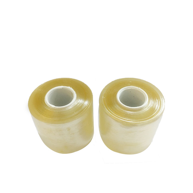 厂促PVC环保嫁接缠绕膜大孔透明电线膜自粘拉伸膜打包V膜工业用品