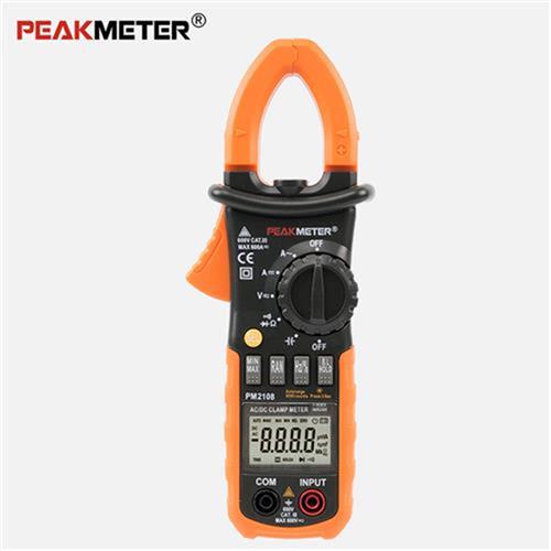新品新品数字交直流k钳形表数显钳型电流表万用电表 PM2108. 黑黄