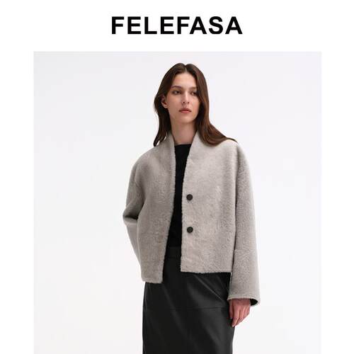 FELEFASA秋冬皮草大衣