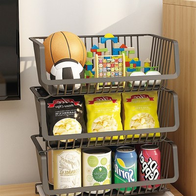 餐桌置物架桌面零食架子客厅上收纳子多层轻奢台面网红水果家用餐