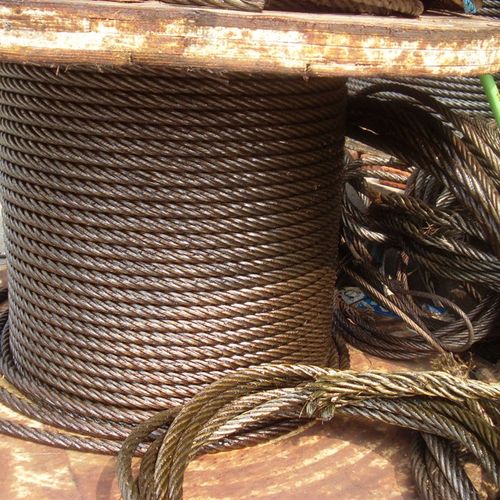 。钢丝绳吊具/双扣两头圈吊索具起重工具/插编钢丝绳纯手工26毫米