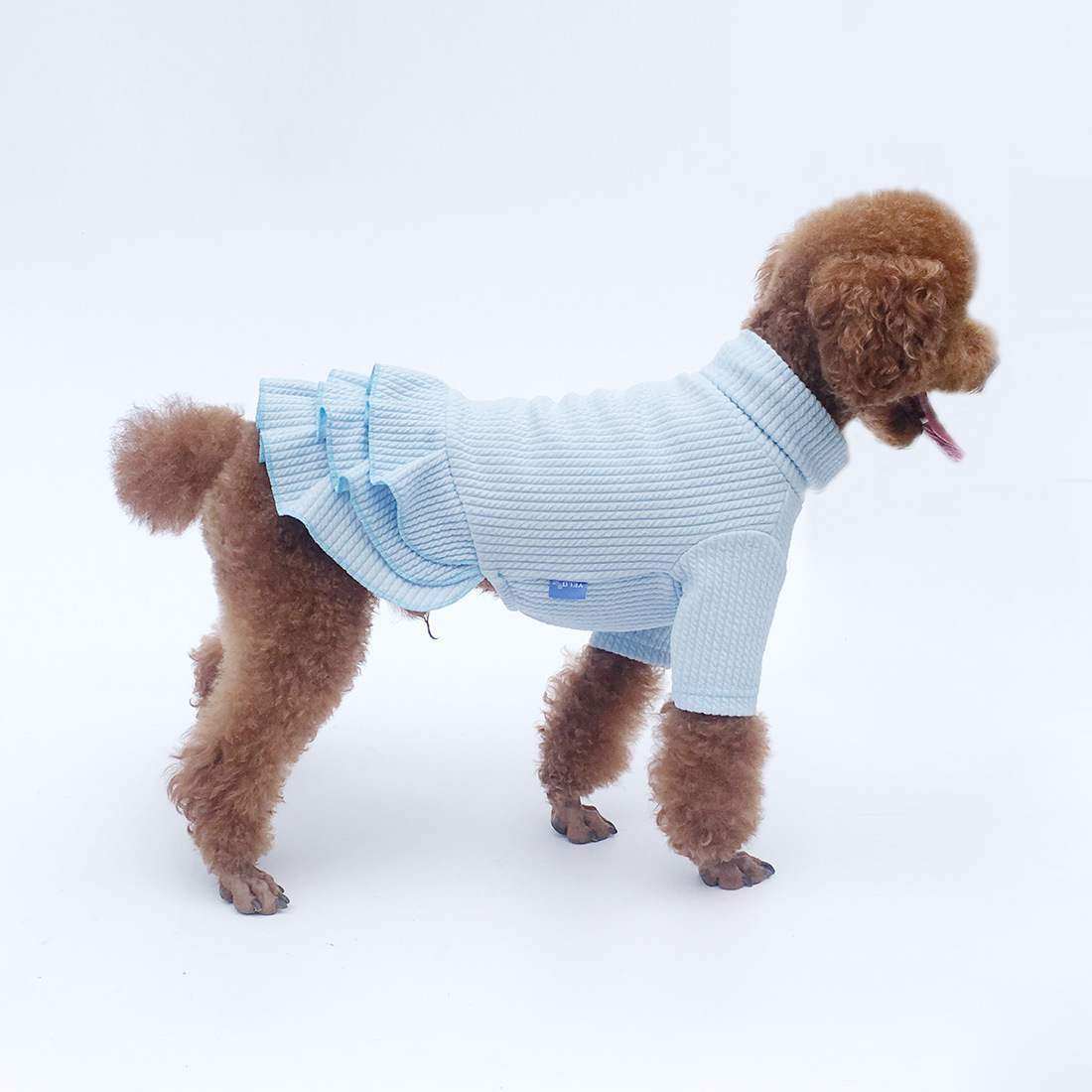 New dog clothes autumn and winter three-layer bubble skirt