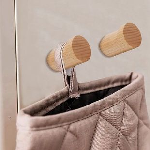 Wall Wooden Hooks Wood Handmade Hanger Pack