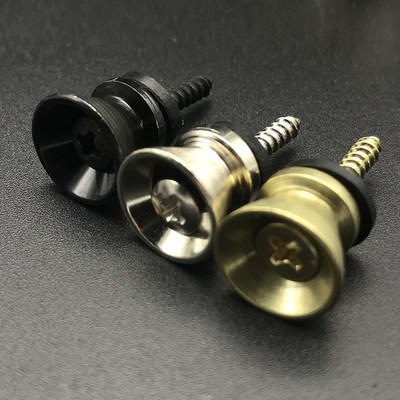 2Pcs Guitar Strap Lock Locking Pegs Pin Metal End Strap But