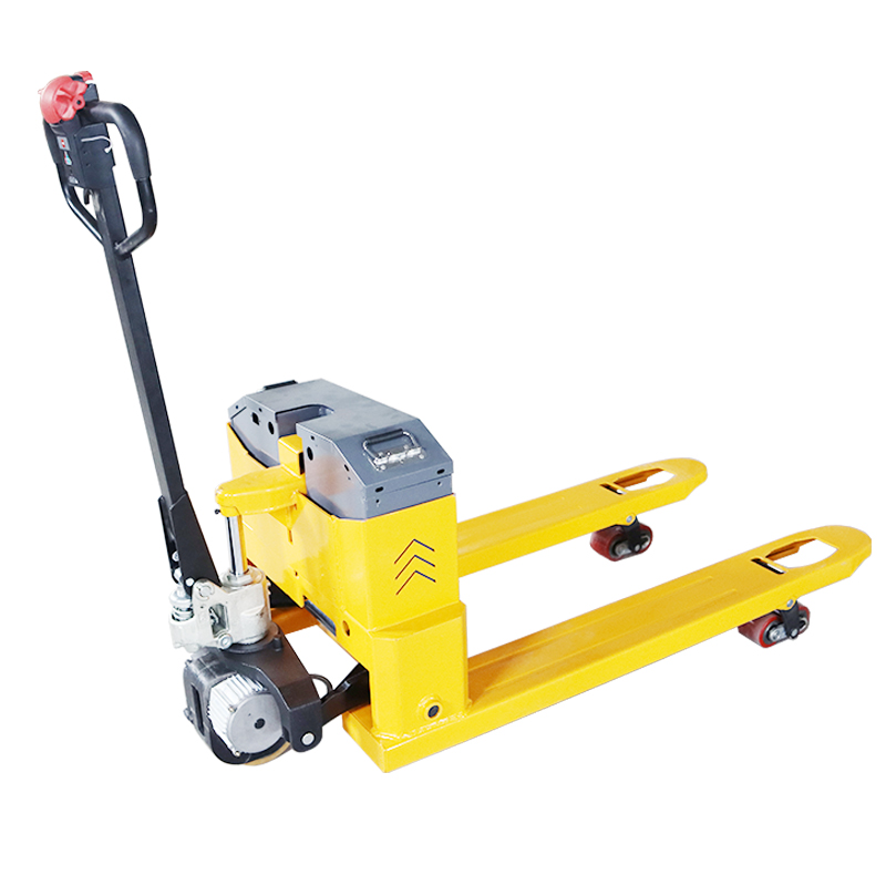 半电动堆高机1吨小型仓库手动液压升降搬运车全电动地牛